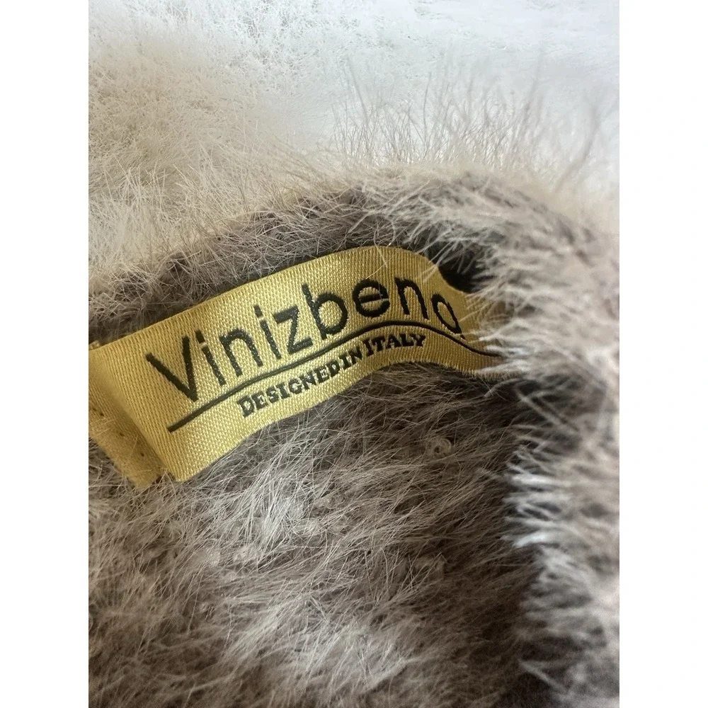 Vinizbena Leopard Print‎ Fuzzy Cardigan Open Front Women's  Size L/XL